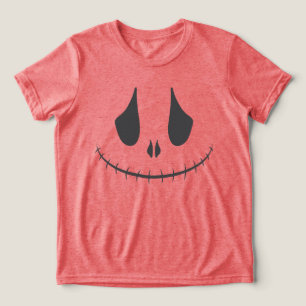 Lächelndes Kürbisgesicht Tri-Blend Shirt