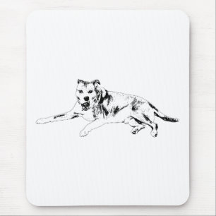 Lächelndes Lächeln, entspannte Freude Mousepad