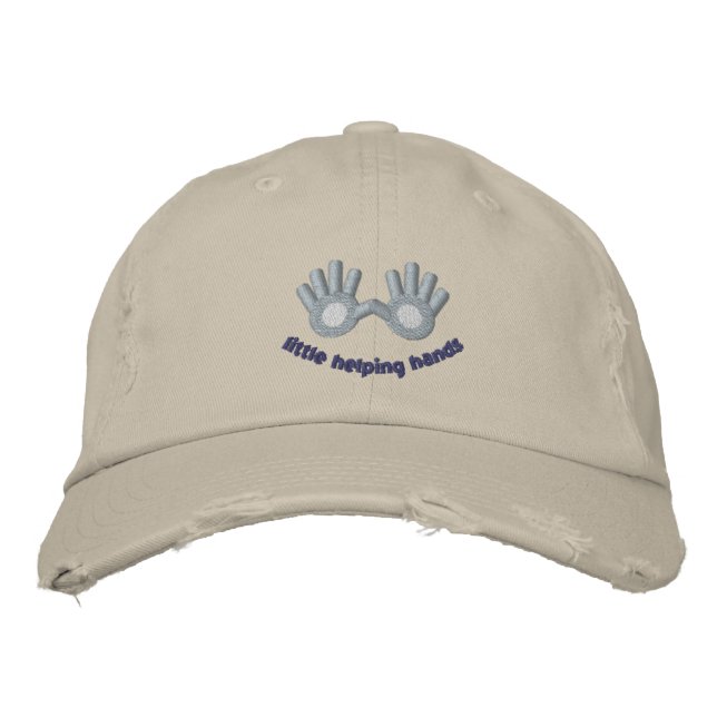 Lächelndes Logo beängstigend Chino Twill Cap Bestickte Kappe (Vorderseite)