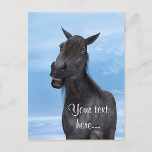 Lächelndes Pferd Postkarte
