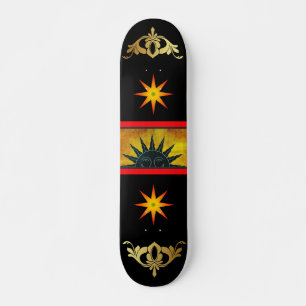 Lächelndes Sonnenskateboard Skateboard