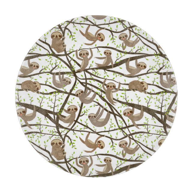 Lächelndes Trägheits-Muster Schneidebrett (Vorderseite)