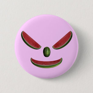 Lächelndes Watermelon-Gesicht Button