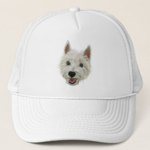 Lächelndes Westhochland Terrier Truckerkappe