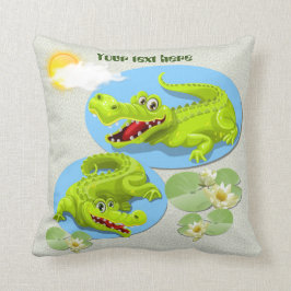 Lächelt Krokodil! Kissen