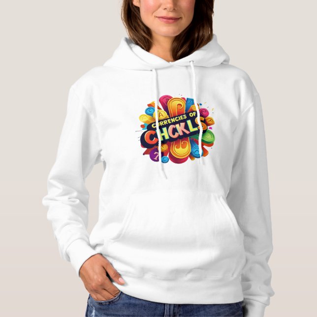 "Lächelt über Währungen." Hoodie (Vorderseite)