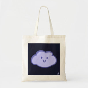 Lächelwolke und grüne Tasche