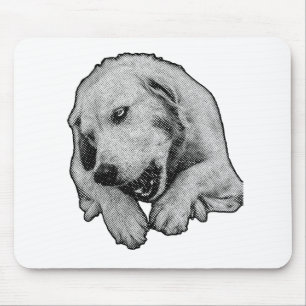 Lachen am Arbeitstisch Mousepad
