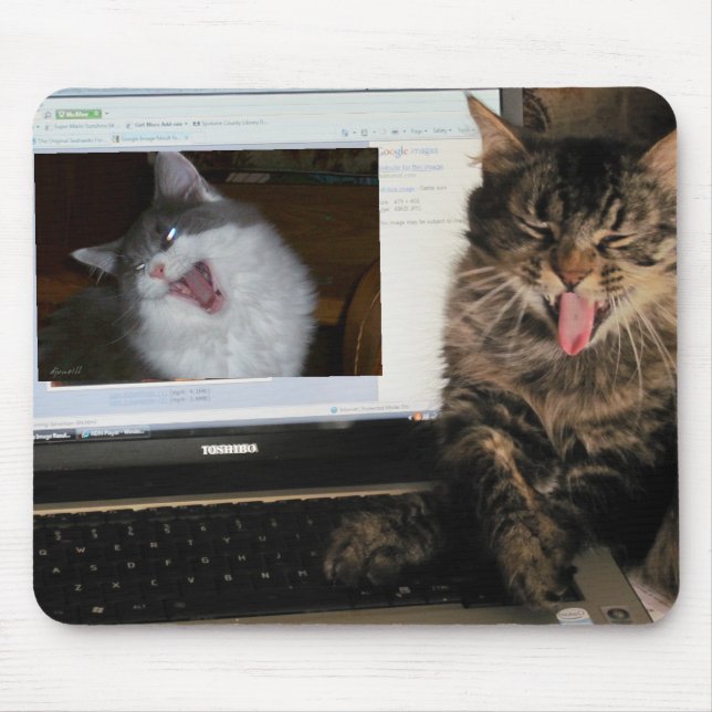 Lachen auf dem Video Zoom-Mauspad Mousepad (Vorne)