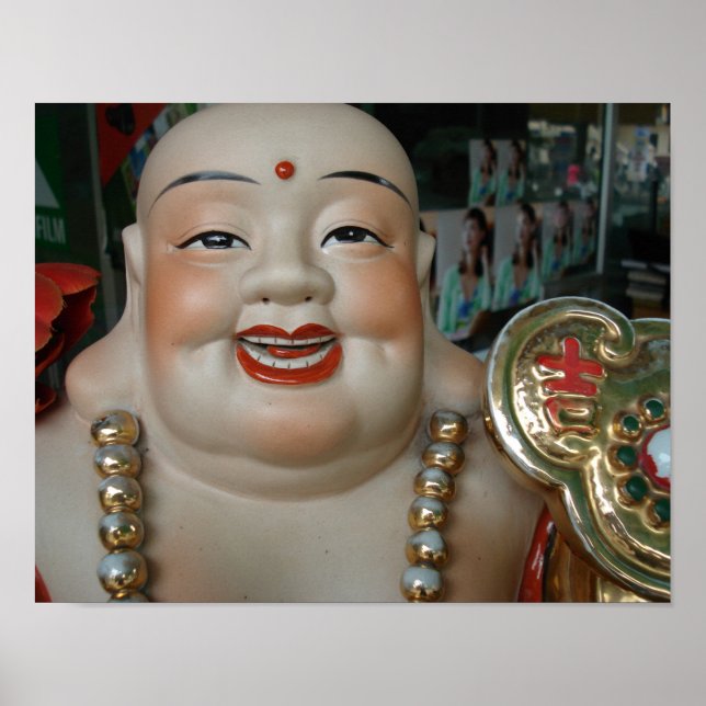 "Lachen Buddha" Poster (Vorne)