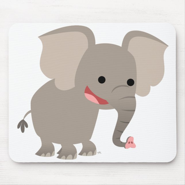 Lachen Cartoon Elephant Mousepad (Vorne)