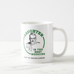 Lachen die Durchfallmedizin Lustiger Becher Kaffeetasse