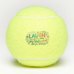 Lachen Freude Unbeschwert Tennisbälle