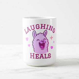 Lachen Heilt Niedlich Llama Kaffeetasse