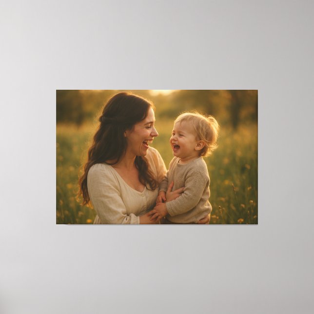 Lachen in Bloom - Eine Springtime-Anleihe Leinwanddruck (Vorderseite)