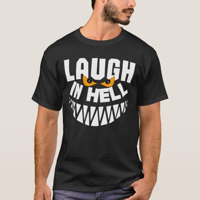 Lachen in der Hölle : Teufelskronster Halloween T-Shirt (Vorderseite)