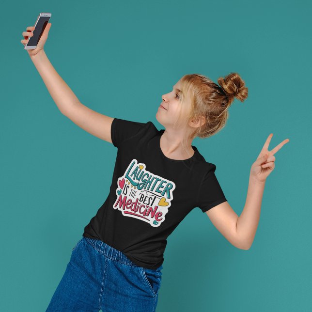 Lachen ist der beste Medizin-Tri-Mix-T - Shirt (Cheer yourself and others up with this, "Laughter is the best medicine" t-shirt! )