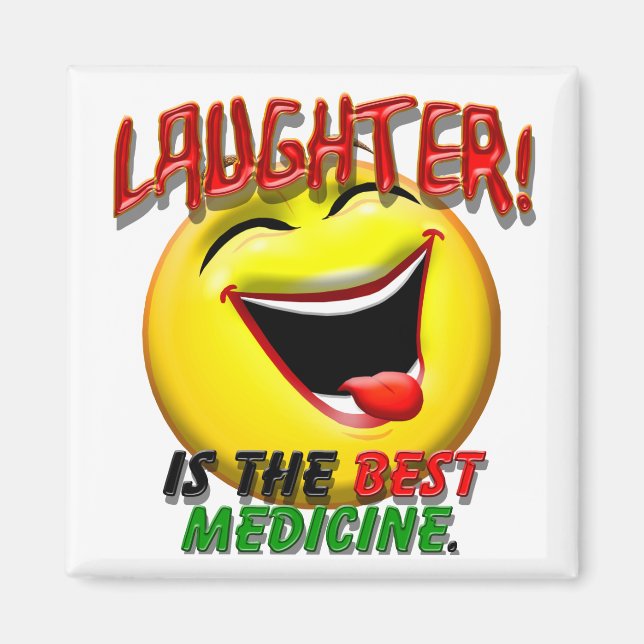 Lachen ist die beste Medizin Magnet (Vorne)