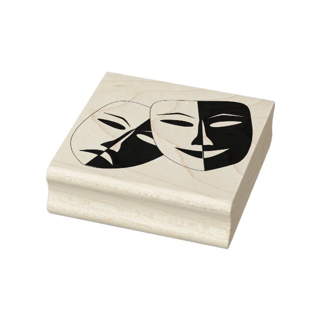 Lachen Jetzt weinen später Maske Gummistempel (Stempel)