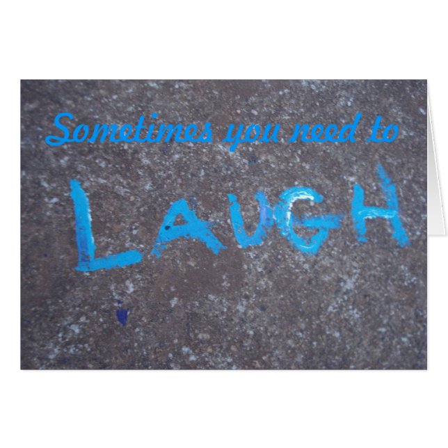 Lachen-Karte (Vorderseite (Horizontal))
