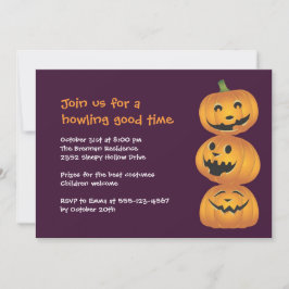 Lachen Kürbis Spaß niedliche Halloween Einladung