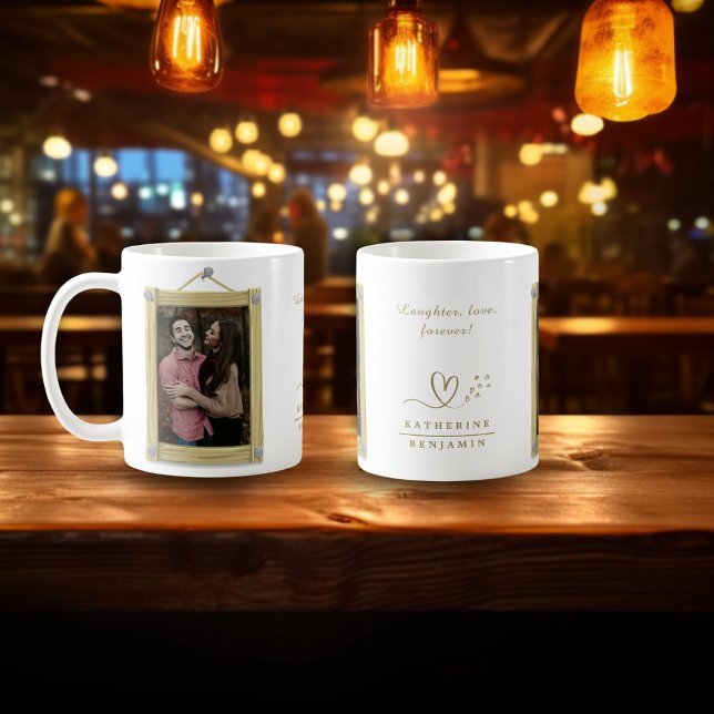 Lachen, Liebe, für immer ein paarwallisches Foto Kaffeetasse (Von Creator hochgeladen)