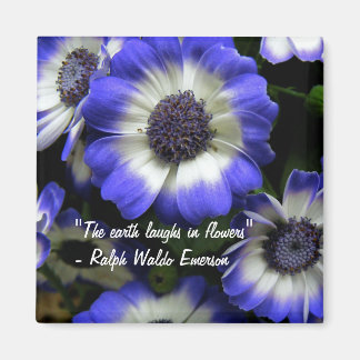 Lachen mit Blume Magnet