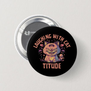 Lachen mit Katzenhöhe Button