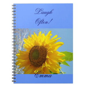 Lachen Oft! Notizbücher Eigene Sonnenblume