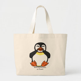 Lachen Pinguin, MeWarriorFrau auf Twitch Jumbo Stoffbeutel
