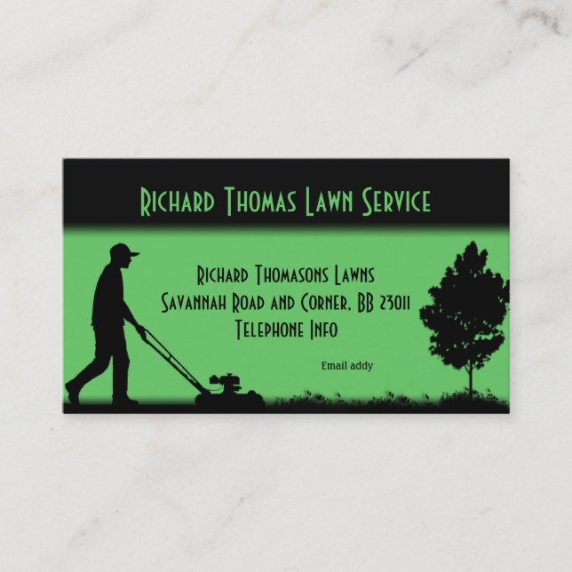 Lachen Service Landscape Business Card Visitenkarte (Vorderseite)