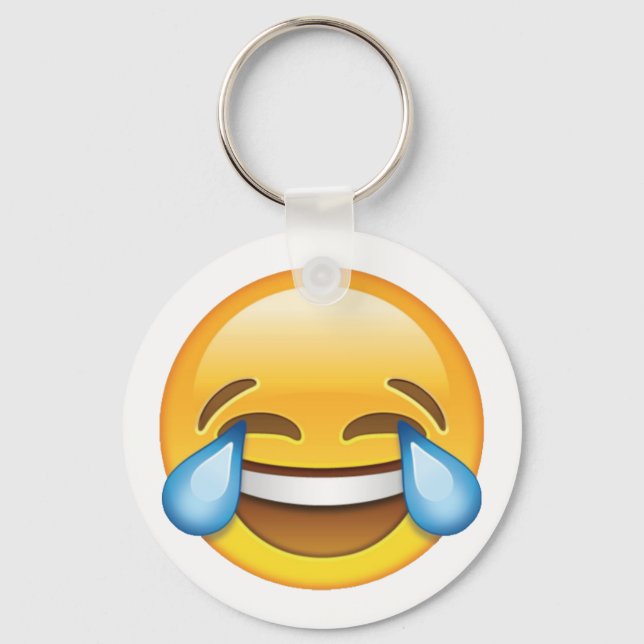 Lachen Tränen weinen von Joy Emoji Schlüsselanhänger (Vorderseite)