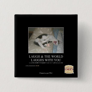 Lachen u. die Welt lacht mit Ihnen Button