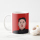 Lachen und ernste Kim Jong-UNO - zwei Bilder Kaffeetasse (Mit Donut)
