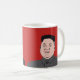 Lachen und ernste Kim Jong-UNO - zwei Bilder Kaffeetasse (VorderseiteRechts)