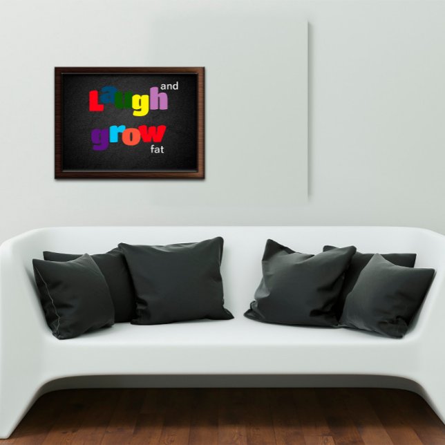 Lachen und fett bunt Typografie Poster (Von Creator hochgeladen)