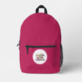 Lachen Wohlbefinden Bedruckter Rucksack