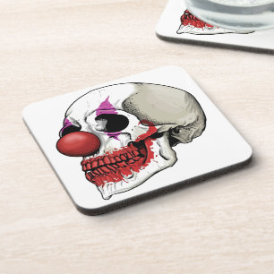 Lachend Clown Skull - Schicksal bis zum Tod Getränkeuntersetzer