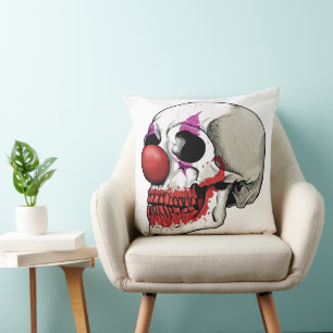 Lachend Clown Skull - Schicksal bis zum Tod Kissen
