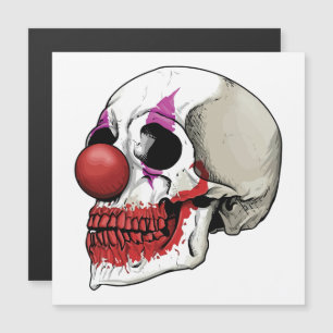 Lachend Clown Skull - Schicksal bis zum Tod Magnetkarte