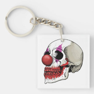 Lachend Clown Skull - Schicksal bis zum Tod Schlüsselanhänger