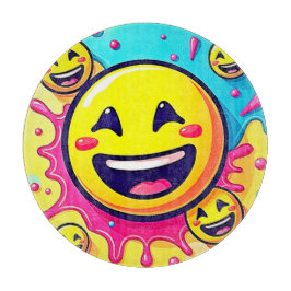 Lachend Emoji Splash Party Schneidebrett