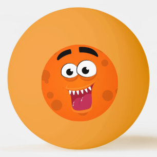 Lachend Orange Monster personalize Ping Pong Ball Tischtennisball