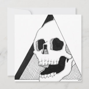 Lachend Skull Art Feiertagskarte