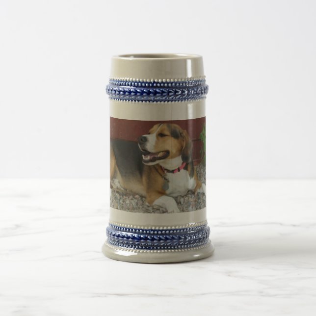 Lachende Beagle-Bierstein-Kaffee-Tasse Bierglas (Mittel)