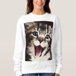 Lachende Katze Sweatshirt