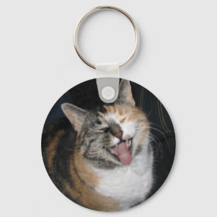 lachende Katzenschlüsselkette Schlüsselanhänger
