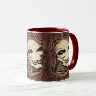 Lachende Schädel-gotische Fantasie-Kunst Tasse