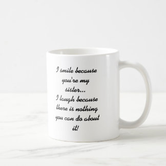 Lachende Schwester Kaffeetasse