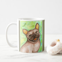 Lachende Tasse der französischen Bulldogge